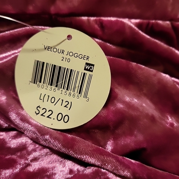 NWT Girls L(10/12) Colorful Planet Pink Velour Outfit Top & Jogger Pants - Picture 7 of 9